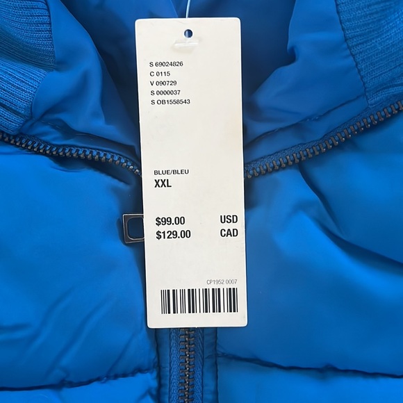GIFTED * Urban Outfitters - Lily Ulta Crop Puffer Jacket, BLUE - XXL - NWT - Picture 16 of 16
